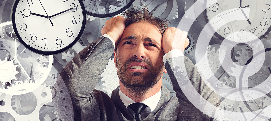 Stress im Arbeitsalltag Stress, Druck, keine Zeit